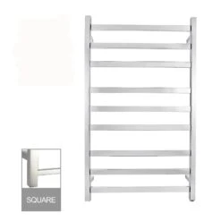 1000x600x120mm Square Chrome Electric Heated Towel Rack 9 Bars