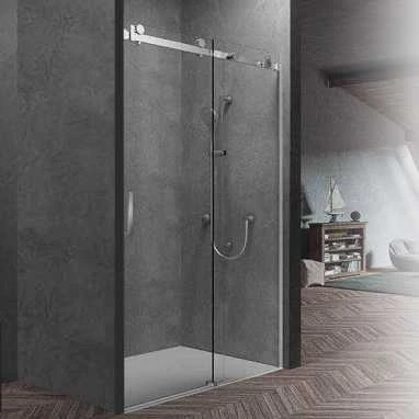 10mm Glass Sliding Shower Screen with Gun Metal Hardware 10mm Glass Sliding Shower Screen With Gun Metal Hardware -HERA Bathware Sales 10mm glass sliding shower screen with gun metal hardware1000 1050mmshower screenconvex 297910