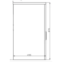 Hando 45L Wider Trough & Metal Cabinet 600Wx500D | Cob&Pen -HERA Bathware Sales 1607259 6
