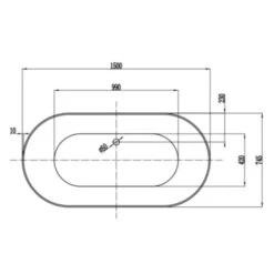 Franz Prince Freestanding Oval Slumber Edge Bath | Cob&Pen -HERA Bathware Sales 1632872 4