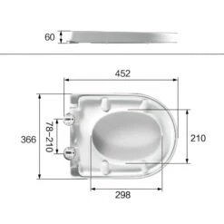Franz Ashford White Toilet Seat Only Soft Close |Cob&Pen -HERA Bathware Sales 1633056 4