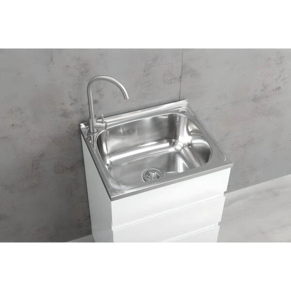 Hando Deluxe Trough & 2 Drawer Solid PVC Cabinet 600Wx500D | Cob&Pen Hando Deluxe Trough & 2 Drawer Solid PVC Cabinet 600Wx500D | Cob&Pen -HERA Bathware Sales 1636172 2