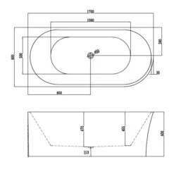 Versa Corner Back To Wall Bathtub 1500/1700mm | Cob&Pen 15 Versa Corner Back To Wall Bathtub 1500/1700mm | Cob&Pen -HERA Bathware Sales 1641381 7