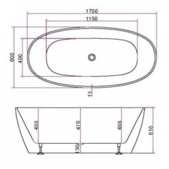 Atlantis Freestanding Thin Edge Bath | Cob&Pen -HERA Bathware Sales 1646950 5