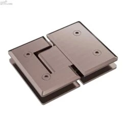 180 DEGREE GLASS TO GLASS SHOWER HINGE 10MM GLASS 7 180 DEGREE GLASS TO GLASS SHOWER HINGE 10MM GLASS -HERA Bathware Sales 180 degree glass to glass shower hinge 10mm glassbrushed bronzeshower hingenero tapware 889120