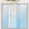 1950-2500mm Three Panel Sliding Shower Screen With Brushed Nickel Hardware -HERA Bathware Sales 1950 2500mm three panel sliding shower screen with brushed nickel hardware1950 2050mmshower screenconvex 863859