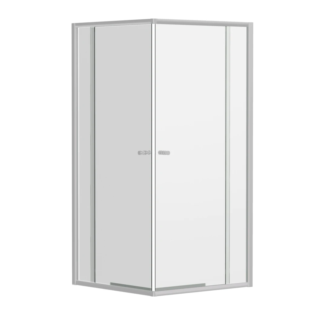 Violet Semi-Frameless *Corner Entry* Sliding Shower Screen - Chrome | Convex Violet Semi-Frameless *Corner Entry* Sliding Shower Screen - Chrome | Convex -HERA Bathware Sales 1950mm semi frameless corner entry sliding screen chrome convex760mm760mmshower screenconvex 315380