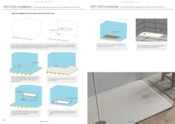 Cemento Shower Base Concrete Finish (Made In Italy) | Domus Living -HERA Bathware Sales 2025 ARCHITECTURAL SHOWER FLOOR CATALOGUE c 07 1