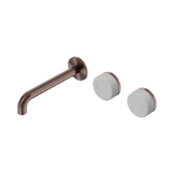 Serenity Wall Basin Set 160mm Offset Spout 14 Serenity Wall Basin Set 160mm Offset Spout -HERA Bathware Sales 24D059BZ image 1