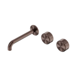 Serenity Wall Basin Set 185mm Offset Spout -HERA Bathware Sales 24D064BZ image 1 300x300 2