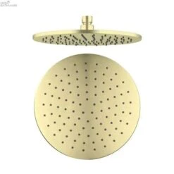 250MM Round Shower Head -HERA Bathware Sales 250mm round shower headbrushed goldshower headnero tapware 348912