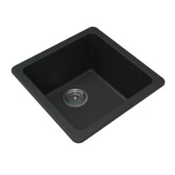 422*422*203MM Granite Kitchen/Laundry Sink Top/Flush/Under Mount