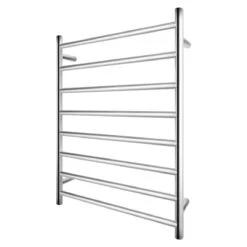 600x820x120mm Round Chrome Electric Heated Towel Rack 8 Bars