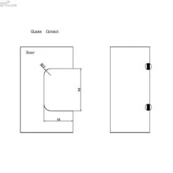 90 DEGREE GLASS TO WALL SHOWER HINGE 10MM GLASS -HERA Bathware Sales 90 degree glass to wall shower hinge 10mm glassbrushed bronzeshower hingenero tapware 219514