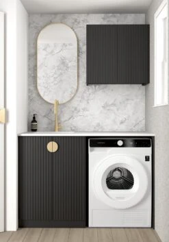 Marlo Black Laundry Kit | 1305*600*2100mm 7 Marlo Black Laundry Kit | 1305*600*2100mm -HERA Bathware Sales A