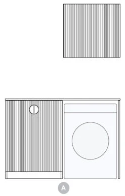 Marlo Black Laundry Kit | 1305*600*2100mm 4 Marlo Black Laundry Kit | 1305*600*2100mm -HERA Bathware Sales LA 1305A MA A 179eb6b1 e4d6 45a6 b850 1ddc7c26de49