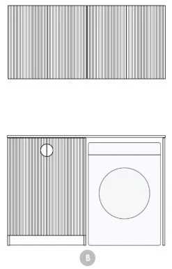 Marlo Black Laundry Kit | 1305*600*2100mm 5 Marlo Black Laundry Kit | 1305*600*2100mm -HERA Bathware Sales LA 1305A MA B ea194cfa fd24 461a a889 0d1fe04bb4d5
