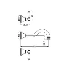 York Wall Basin Set 6 York Wall Basin Set -HERA Bathware Sales NR692107A pdf