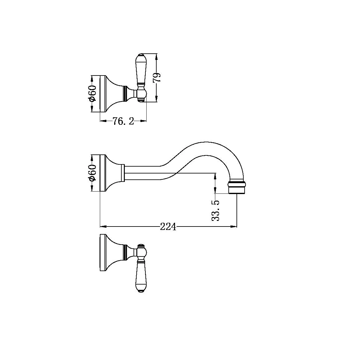 York Wall Basin Set York Wall Basin Set -HERA Bathware Sales NR692107A pdf