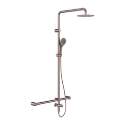 Mecca Care 32mm T-Bar Grab Rail 1100x750mm Twin Shower Set 7 Mecca Care 32mm T-Bar Grab Rail 1100x750mm Twin Shower Set -HERA Bathware Sales NRCS008BZ image 1 2