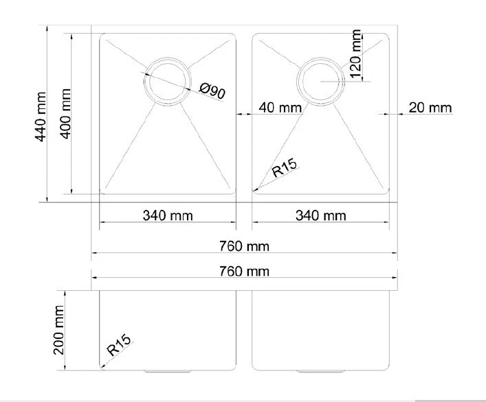 Atlas Handmade Kitchen Sink - 760mm Atlas Handmade Kitchen Sink - 760mm -HERA Bathware Sales Screenshot 1 1