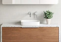 Addison Inset White Ceramic Basin 400mm -HERA Bathware Sales addison inset white ceramic basin 400mmgloss whitebasintimberline 534295