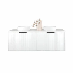Alia Matte White Fluted Vanity Cabinet Only | Fifth Avenue -HERA Bathware Sales alia matte white fluted vanity cabinet only fifth avenue1500mmvanitiesfifth ave 649340