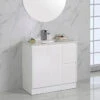 Alice Gloss White Free Standing Vanity - 600mm -HERA Bathware Sales alice gloss white free standing vanity 600mmvanitiesaulic 396252