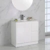 Alice Gloss White Free Standing Vanity - 750mm Drawers On LEFT 1 Alice Gloss White Free Standing Vanity - 750mm Drawers On LEFT -HERA Bathware Sales alice gloss white free standing vanity 750mm drawers on leftvanitiesaulic 592207