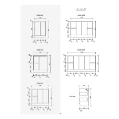 Alice Gloss White Free Standing Vanity - 900mm Drawers On LEFT -HERA Bathware Sales alice gloss white free standing vanity 900mm drawers on leftvanitiesaulic 602240