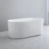 Ally Groove Fluted Oval Freestanding Bath 2 Ally Groove Fluted Oval Freestanding Bath -HERA Bathware Sales ally groove fluted oval freestanding bathgloss white1500mmbathtubkdk bathware 122545