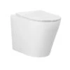 ALZANO Tornado Rimless Wall Face In Wall Toilet Pan ONLY -HERA Bathware Sales alzano tornado rimless wall face in wall toilet pan onlyslim seatmatte whitetoiletinspire bathware 216451