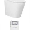 ALZANO Tornado Rimless Wall Face Toilet | Matte White | GeberitCistern Set -HERA Bathware Sales alzano tornado rimless wall face toilet matte white geberit cistern settoiletinspire bathware 842758
