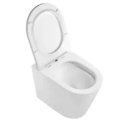 ALZANO Tornado Rimless Wall Face Toilet | Matte White | R&T Cistern Set -HERA Bathware Sales alzano tornado rimless wall face toilet matte white rt cistern settoiletinspire bathware 165050