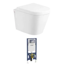 ALZANO WALL HUNG PAN GEBERIT INWALL CISTERN SET