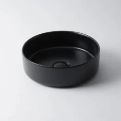 Amaroo Circle Basin -HERA Bathware Sales amaroo circle basinmatte blackabove counter basineight quarter 139572