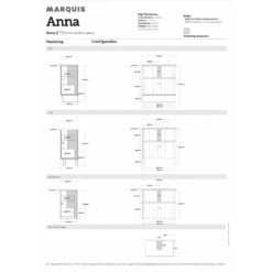 Anna Freestanding Vanity 750mm -HERA Bathware Sales anna freestanding vanity 750mmcenter bowlsymphony topvanitiesmarquis 960030