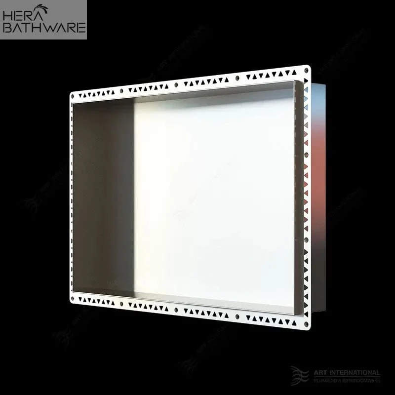 Anook® Shower Niche 600 x 400mm Anook® Shower Niche 600 X 400mm -HERA Bathware Sales anook shower niche 600 x 400mmpolished stainless steelwall nicheart australia 813867