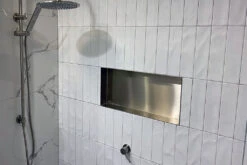 Anook® Shower Niche 900 X 400mm -HERA Bathware Sales anook shower niche 900 x 400mmpolished stainless steelwall nicheart australia 516323 1