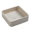 Aosta - Square Concrete Above Counter 2 Aosta - Square Concrete Above Counter -HERA Bathware Sales aosta square concrete above counterfrench grey b2above counter basinbnk 650992