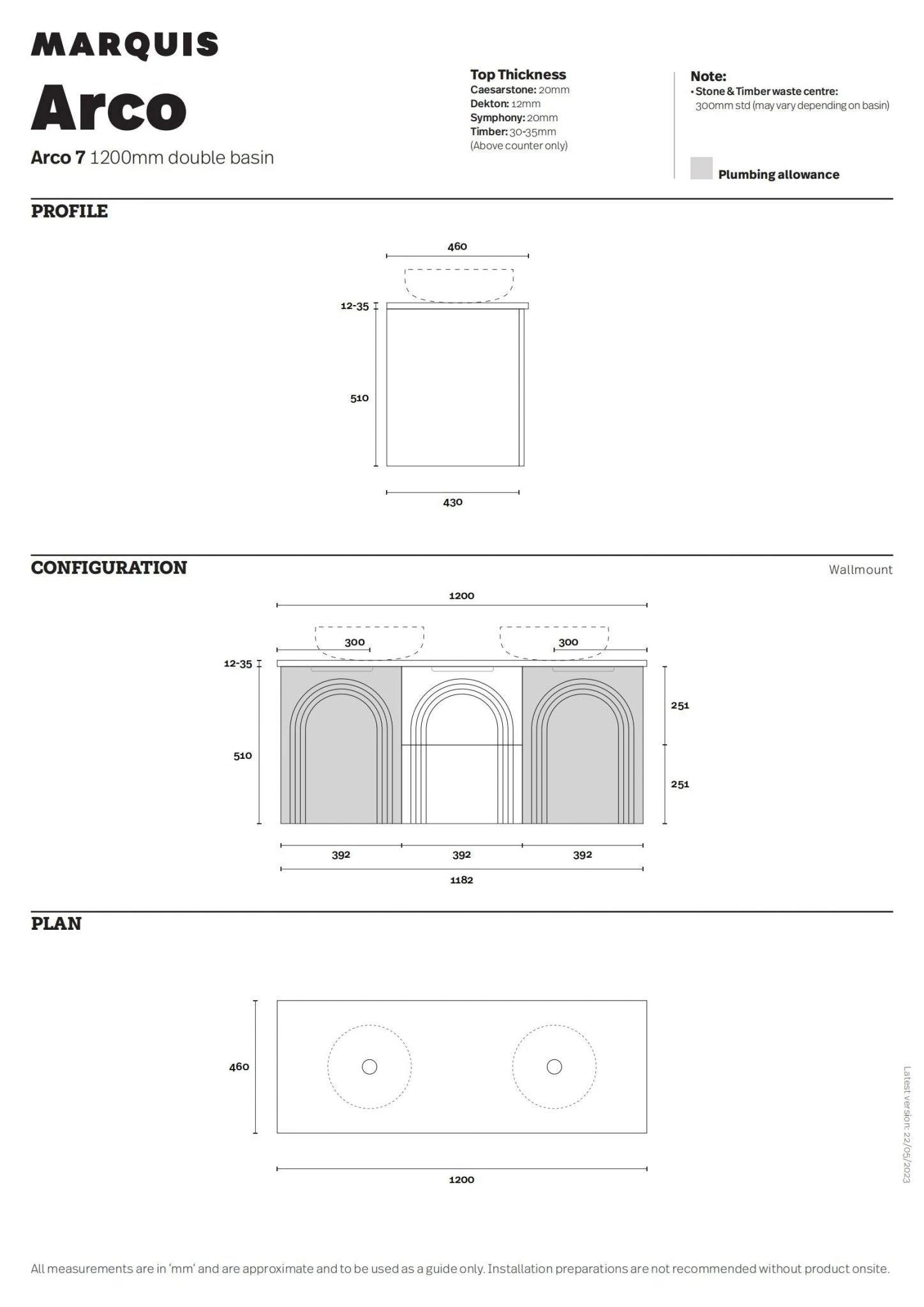 Arco 1200mm Bathroom Wall Hung Vanity Arco 1200mm Bathroom Wall Hung Vanity -HERA Bathware Sales arco 1200mm bathroom wall hung vanitysymphony topcenter bowlvanitiesmarquis 284008