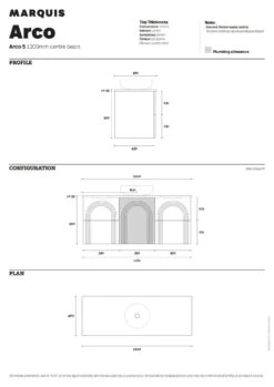 Arco 1200mm Bathroom Wall Hung Vanity 4 Arco 1200mm Bathroom Wall Hung Vanity -HERA Bathware Sales arco 1200mm bathroom wall hung vanitysymphony topcenter bowlvanitiesmarquis 664671