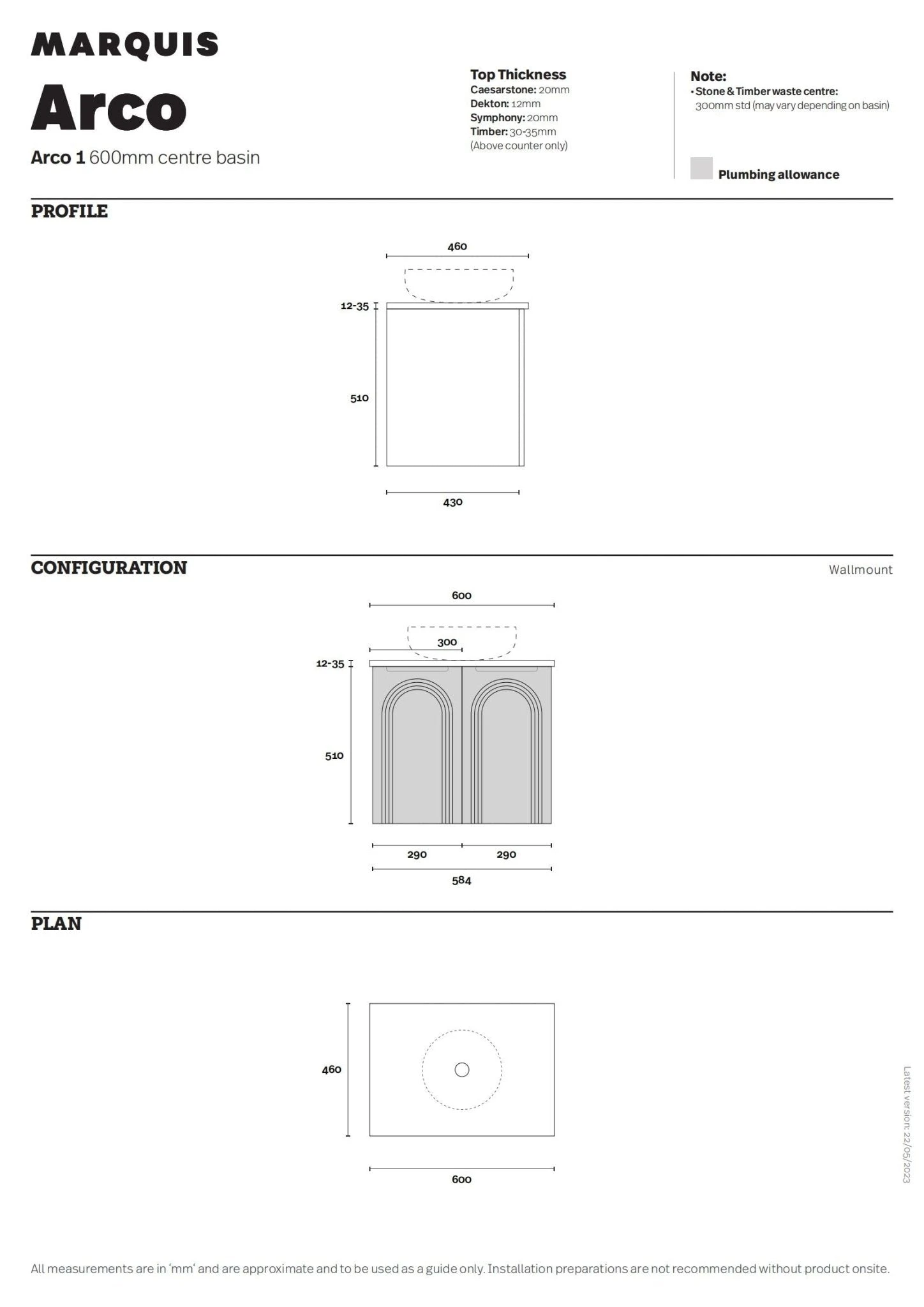 Arco 600mm Bathroom Wall Hung Vanity Arco 600mm Bathroom Wall Hung Vanity -HERA Bathware Sales arco 600mm bathroom wall hung vanitysymphony topvanitiesmarquis 278890