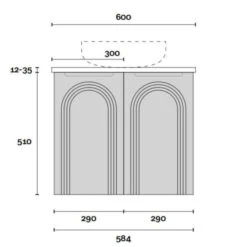 Arco 600mm Bathroom Wall Hung Vanity 4 Arco 600mm Bathroom Wall Hung Vanity -HERA Bathware Sales arco 600mm bathroom wall hung vanitysymphony topvanitiesmarquis 693743