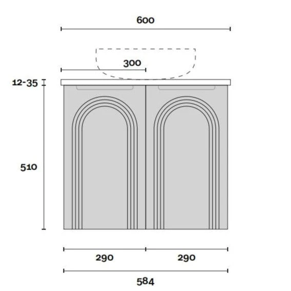 Arco 600mm Bathroom Wall Hung Vanity Arco 600mm Bathroom Wall Hung Vanity -HERA Bathware Sales arco 600mm bathroom wall hung vanitysymphony topvanitiesmarquis 693743