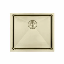Atlas Handmade Kitchen Sink - 550mm -HERA Bathware Sales atlas handmade kitchen sink 550mmbrushed goldkitchen sinkbest bm 179084