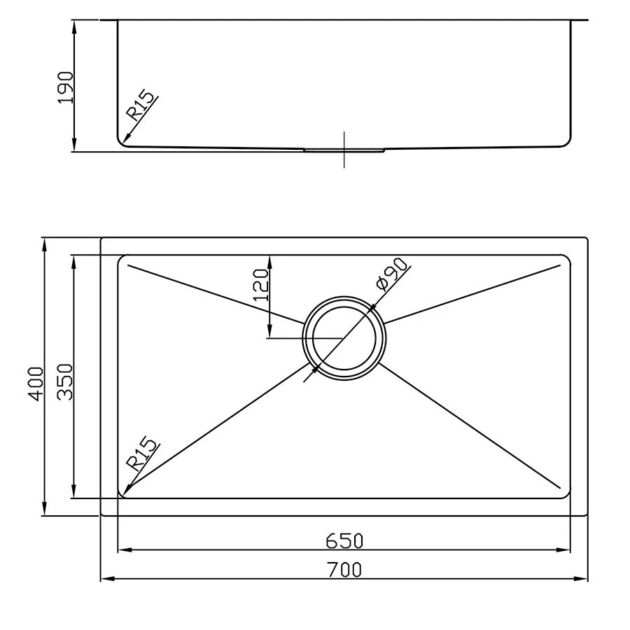 Atlas Handmade Kitchen Sink - 700mm Atlas Handmade Kitchen Sink - 700mm -HERA Bathware Sales atlas handmade kitchen sink 700mmstainless steelkitchen sinkbest bm 576781