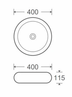 Aura Vessel Above Counter Basin -HERA Bathware Sales aura vessel above counter basingloss whitebasinbnk 178237