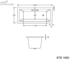 BARI Drop In Bath 4 BARI Drop In Bath -HERA Bathware Sales bari drop in bath1500mmbathtubbest bm 690654