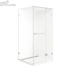 Barossa Pivot 900 Frameless Screen, Chrome – Front Panel Set